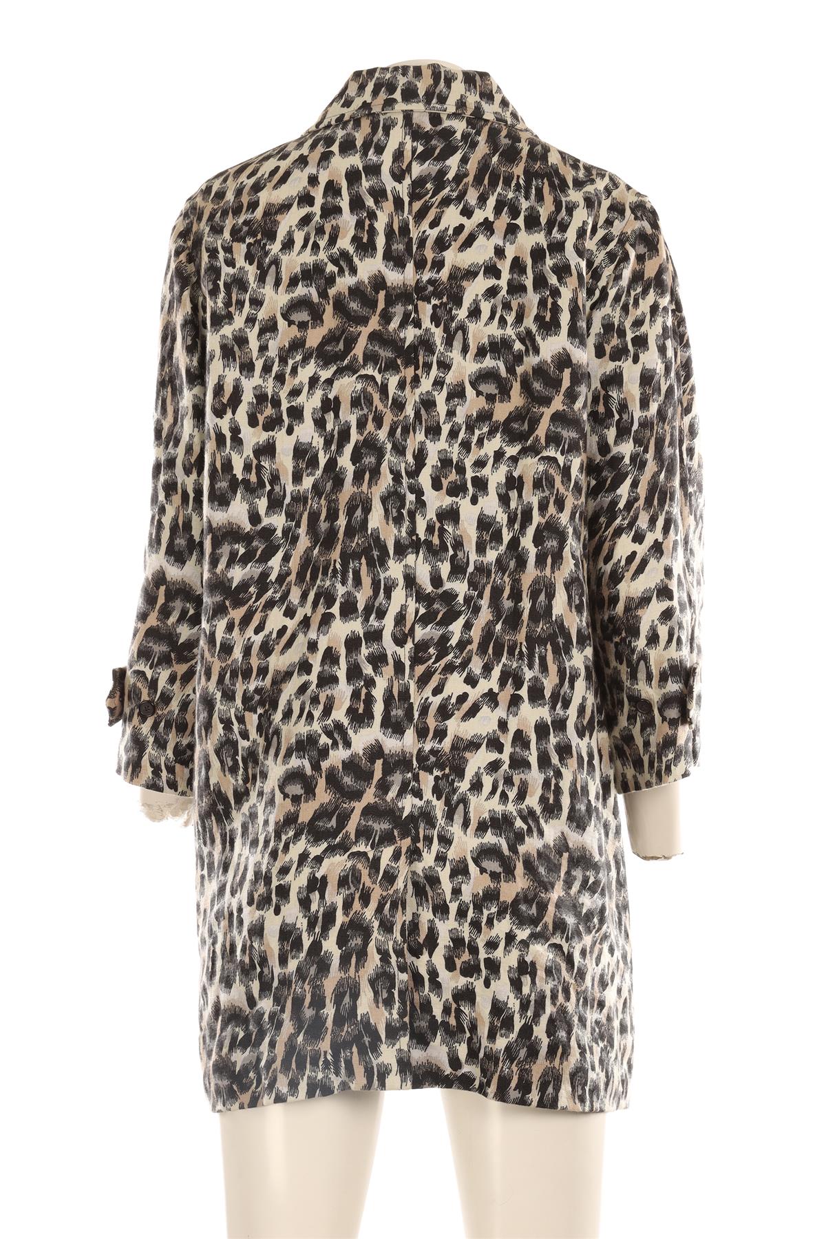 CHLOÉ BEIGE LINEN COAT FR 44 UK 16 US 12