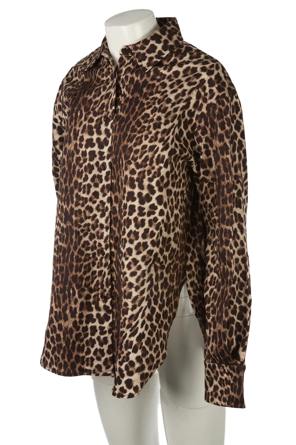 THE FRANKIE SHOP BROWN SHIRT SMALL