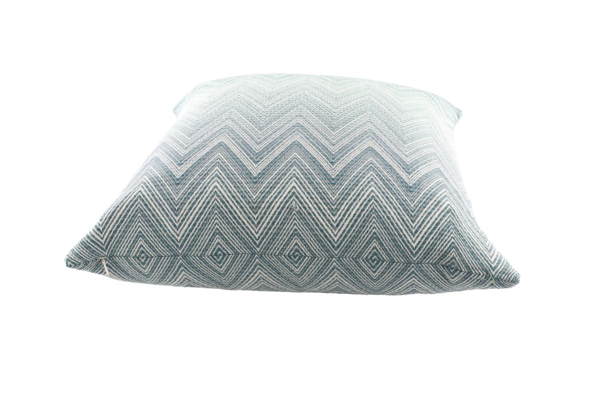 MISSONI HOME BLUE WOOL SET OF 2 CUSHIONS