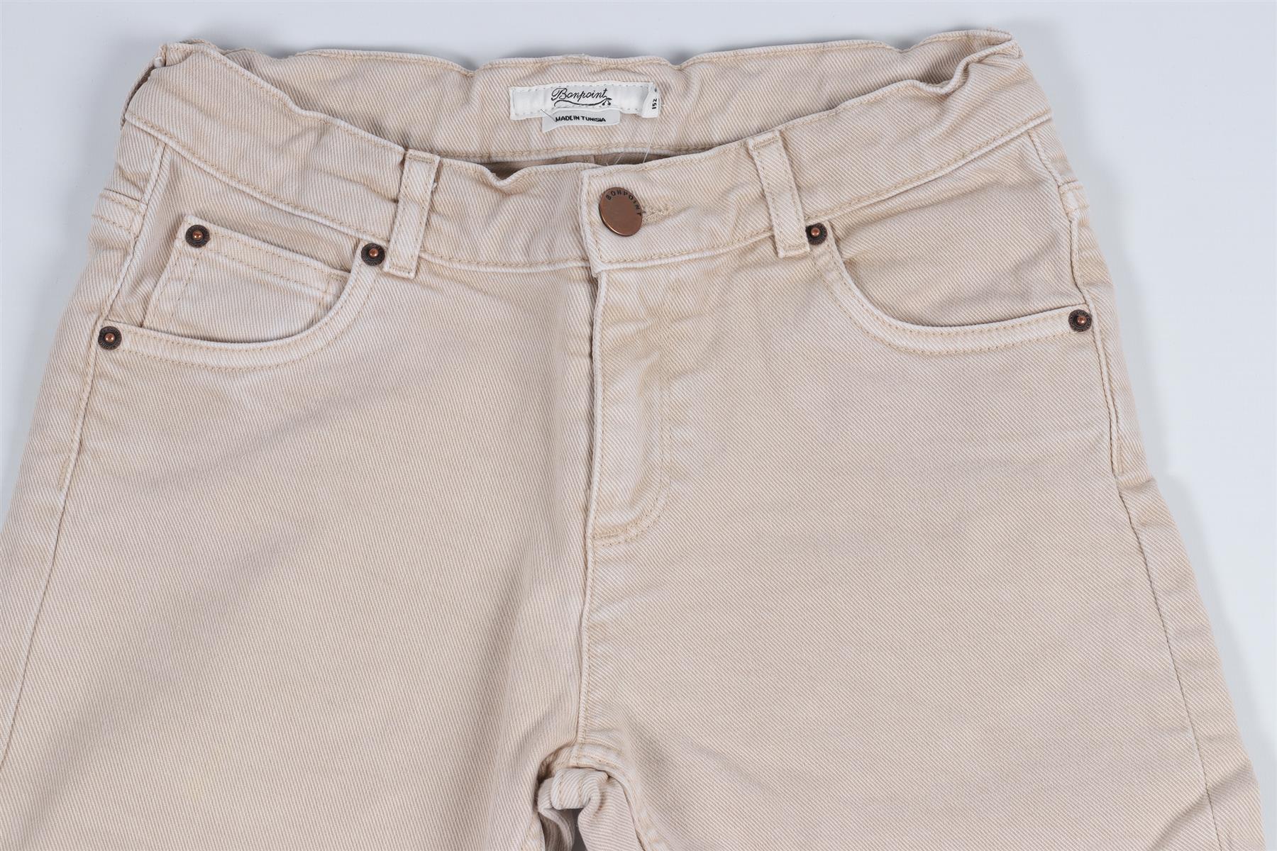 BONPOINT BEIGE KIDS BOYS JEANS 12 YEARS