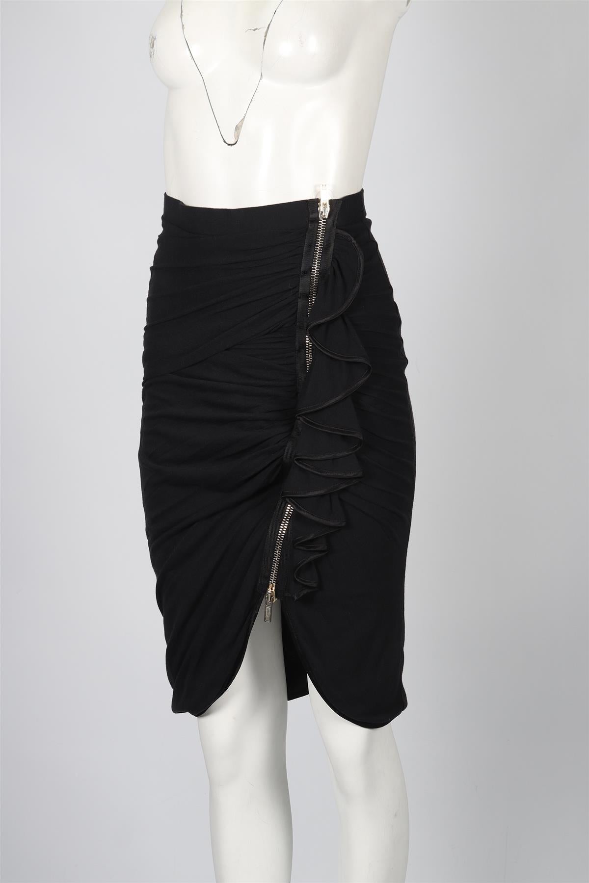 GIVENCHY CASHMERE AND SILK BLEND MINI SKIRT FR 38 UK 10