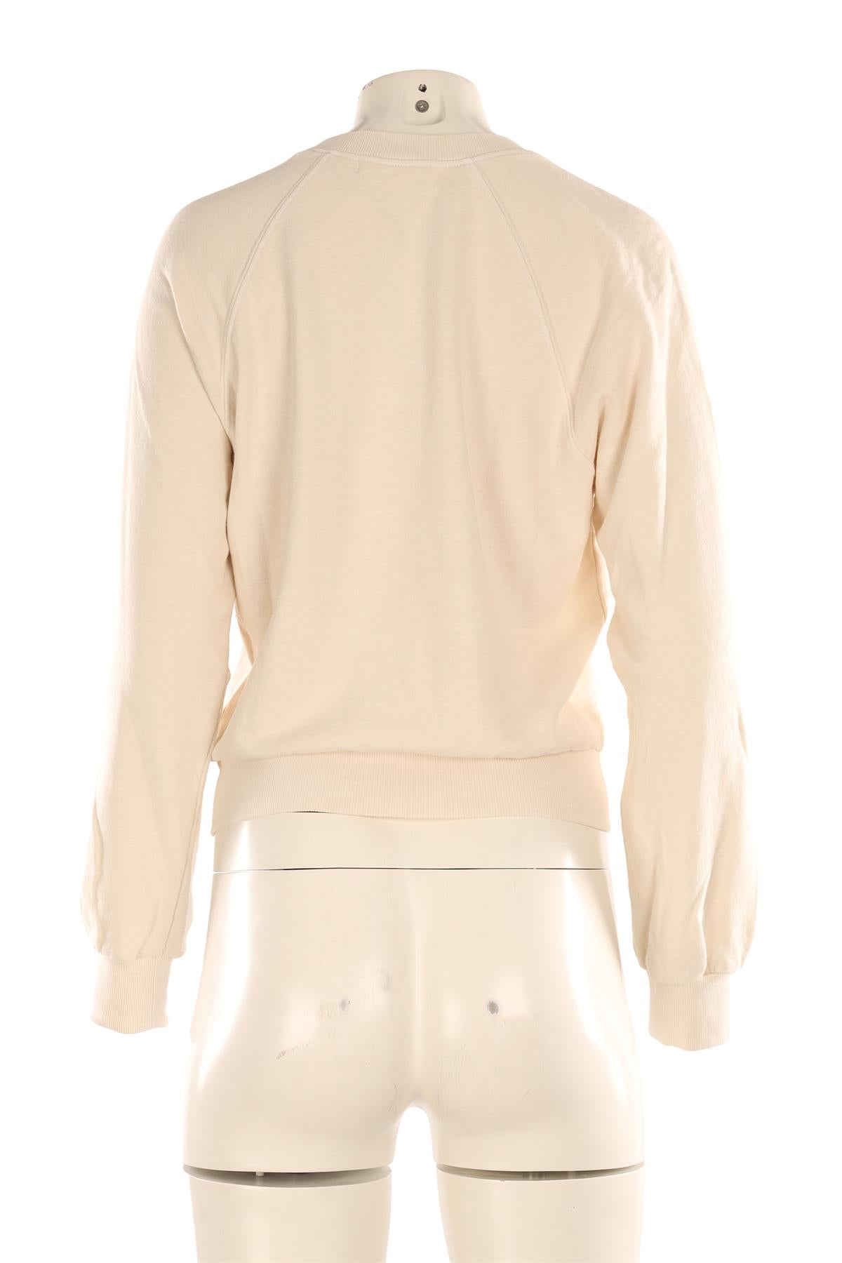 ETERNE CREAM COTTON SWEATSHIRT SMALL
