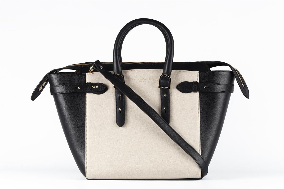ASPINAL OF LONDON MULTICOLOUR MARYLEBONE MEDIUM LEATHER TOTE BAG