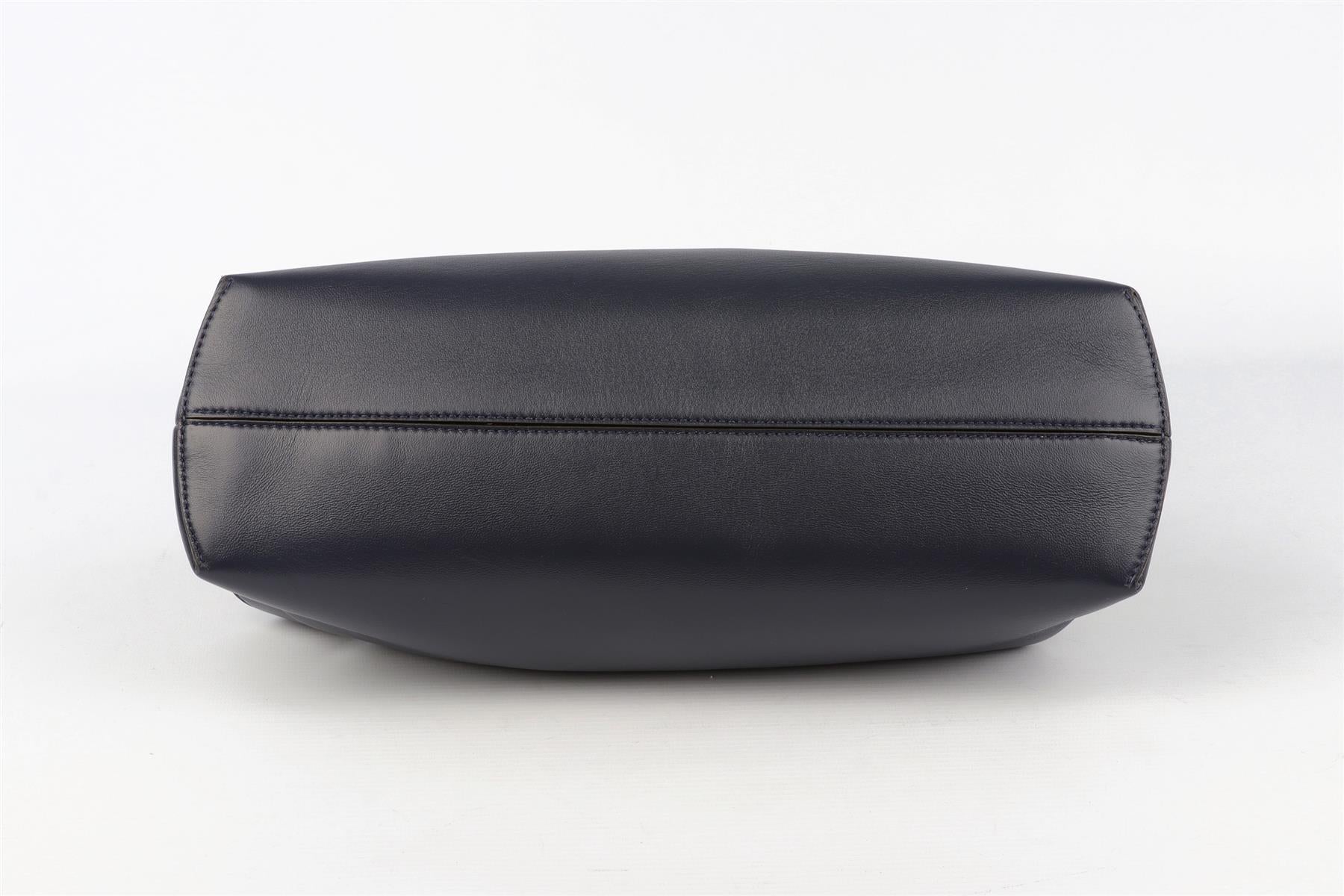 FENDI NAVY FIRST MEDIUM LEATHER SHOULDER BAG