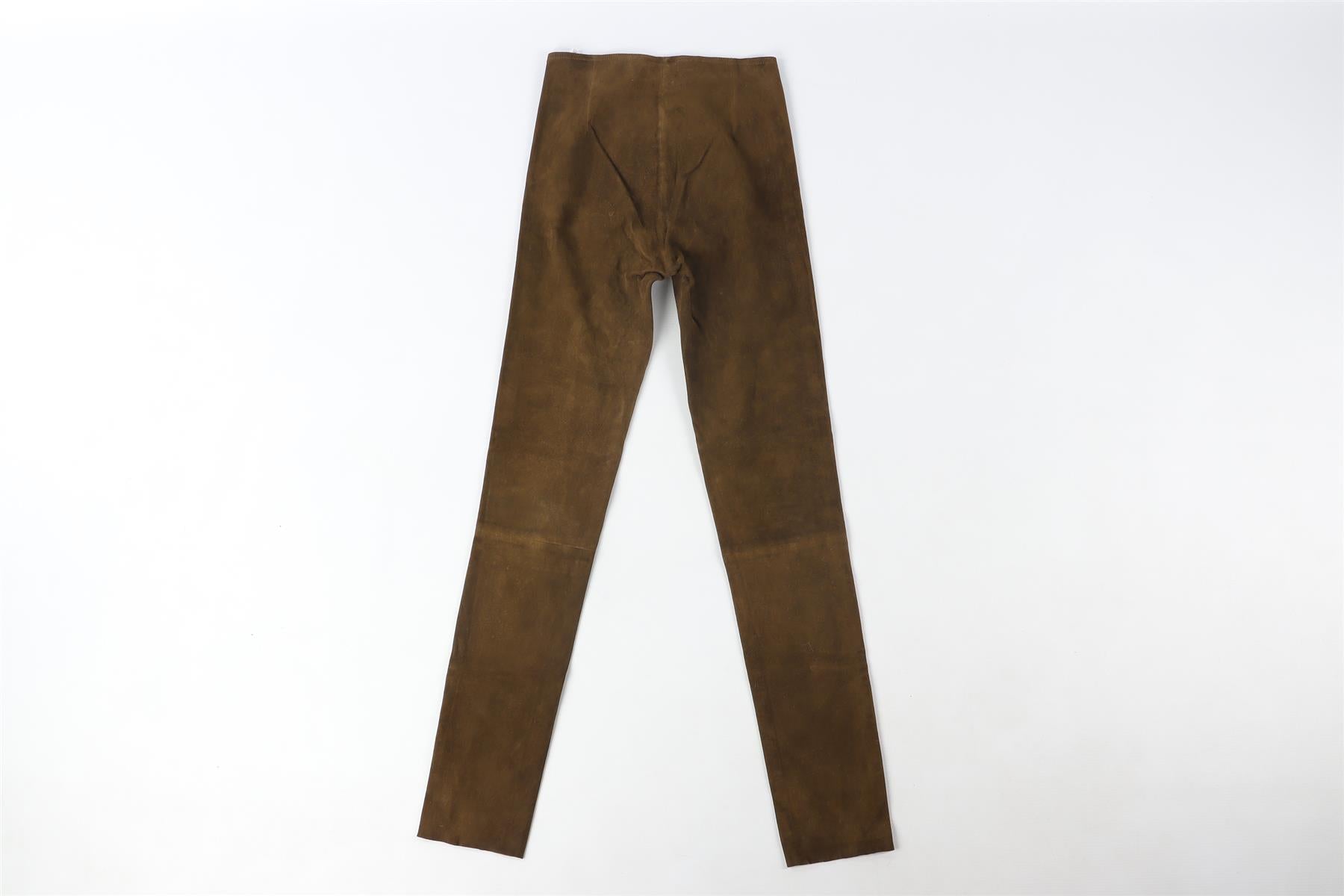 M.I.H JEANS GREEN SUEDE SKINNY PANTS W25 UK 6-8