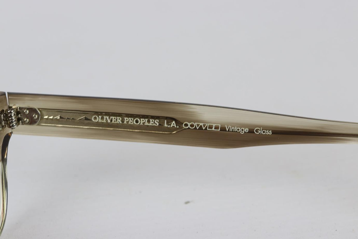 OLIVER PEOPLES RECTANGLE FRAME ACETATE SUNGLASSES