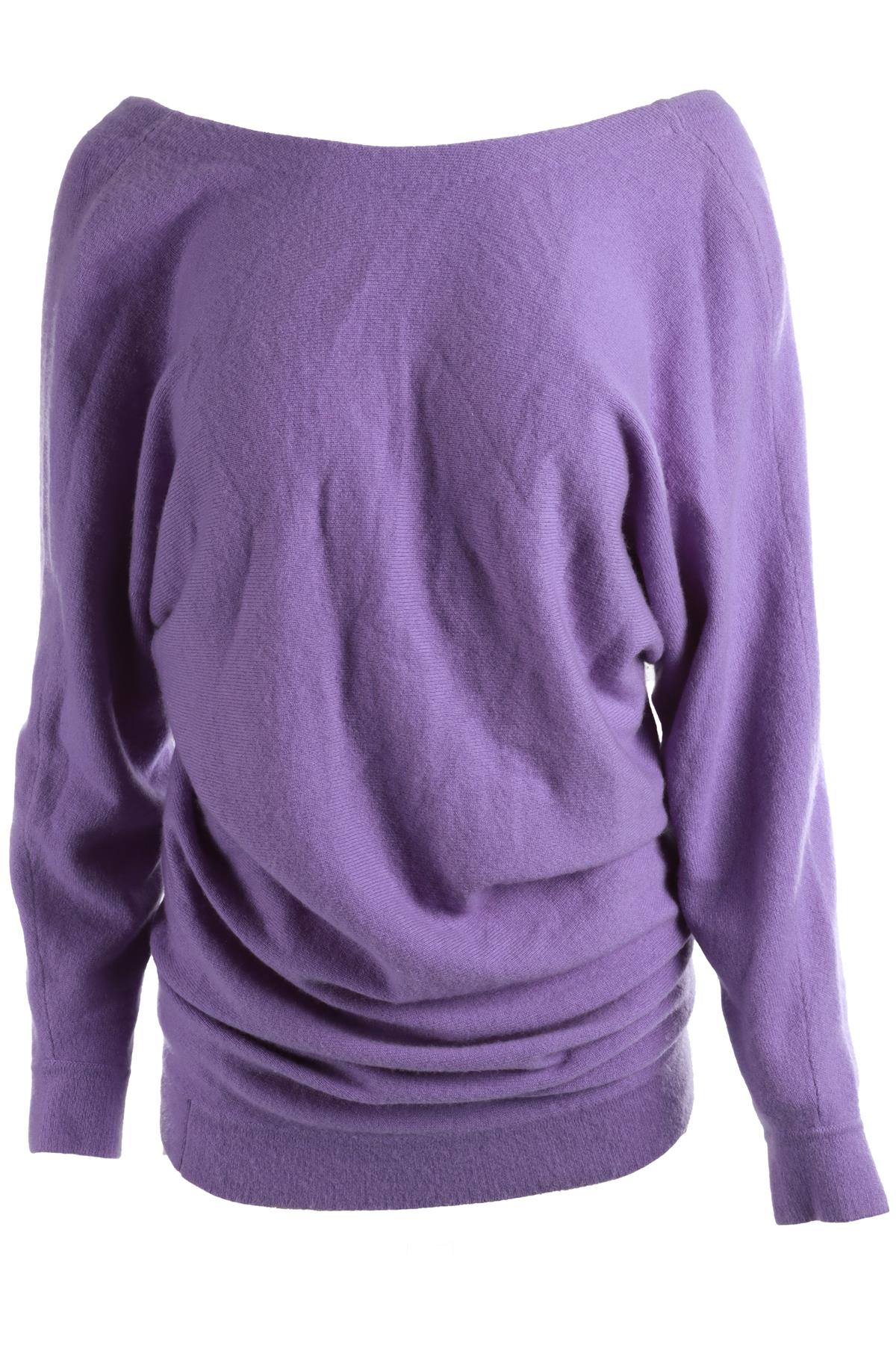 BALENCIAGA PURPLE CASHMERE MINI DRESS FR 34 UK 6