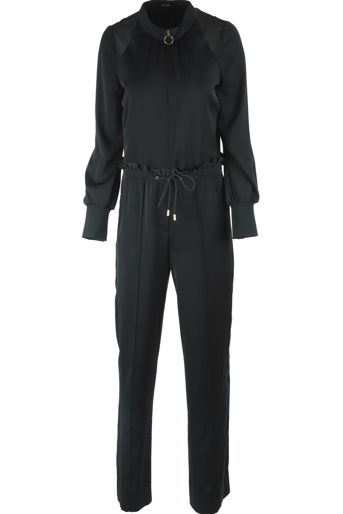 GREEN CREPE JUMPSUIT