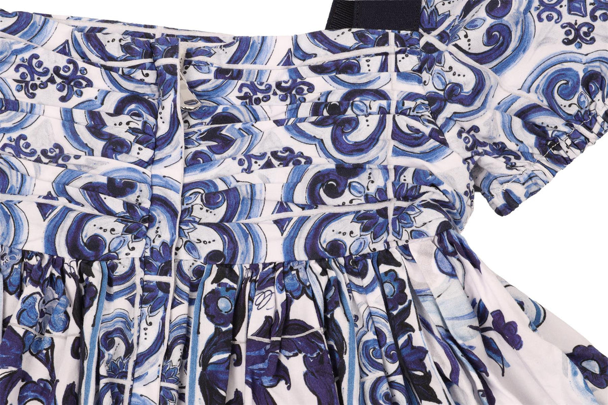 DOLCE & GABBANA BLUE BABY GIRLS DRESS 12-18 MONTHS
