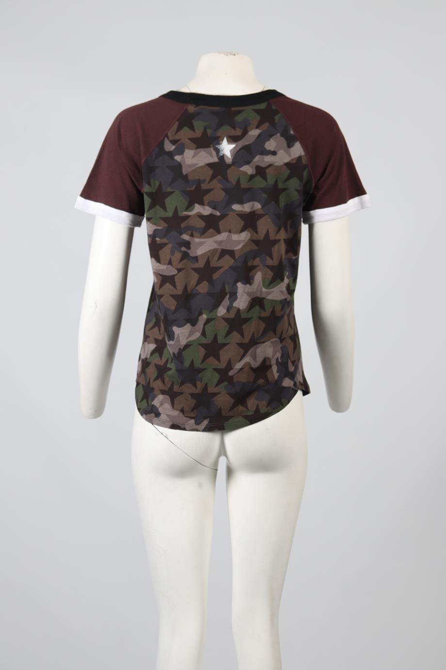 VALENTINO CAMO PRINT T-SHIRT MEDIUM