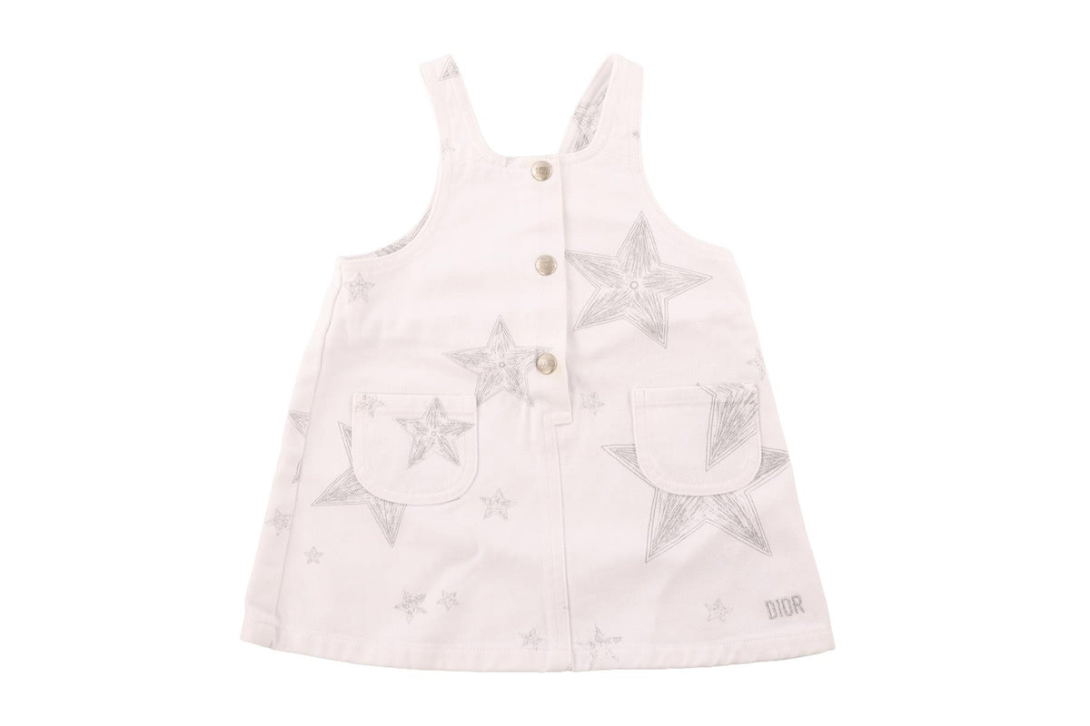 BABY DIOR WHITE BABY GIRLS DRESS 18 MONTHS