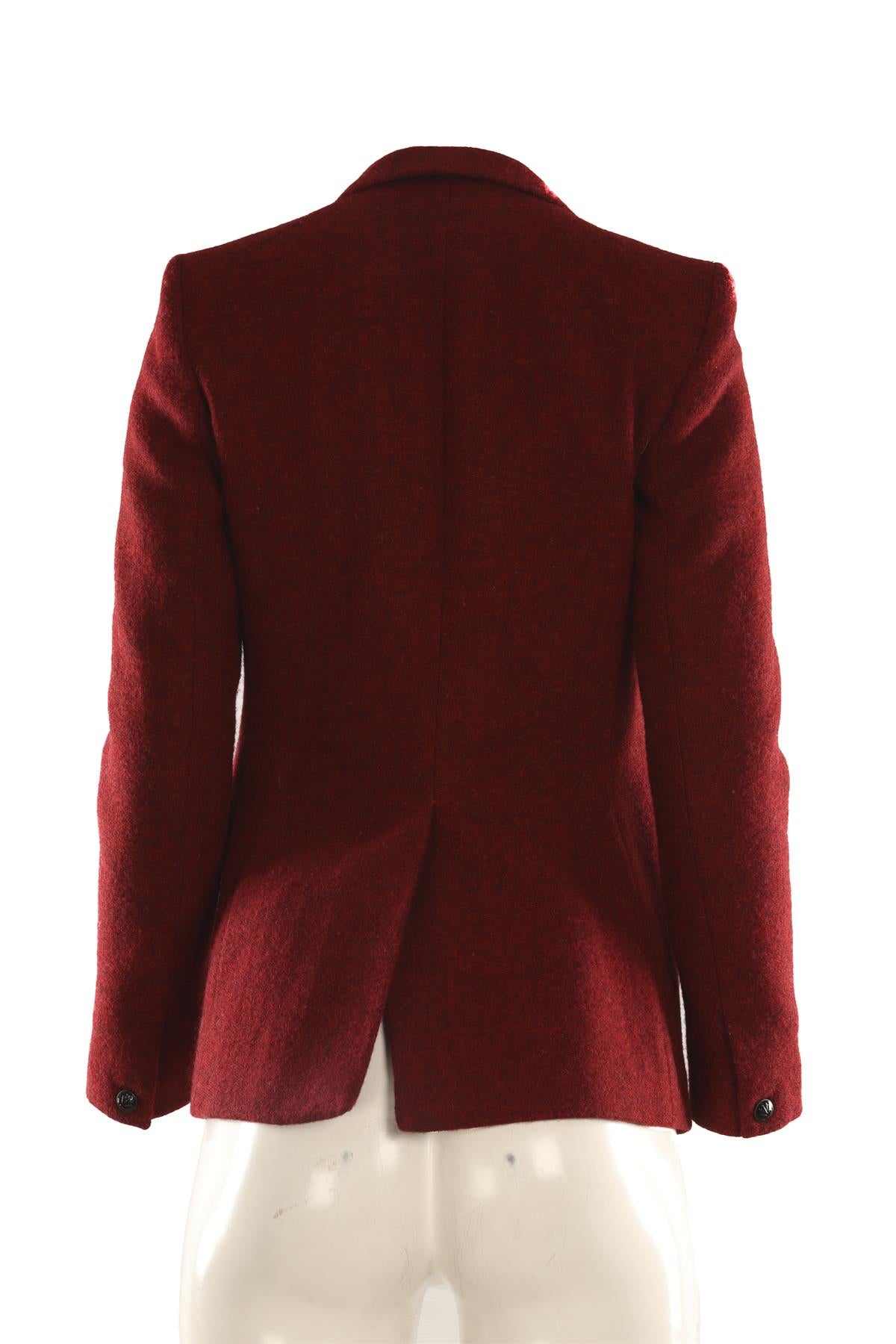 RAG & BONE RED WOOL BLAZER US 0 UK 4