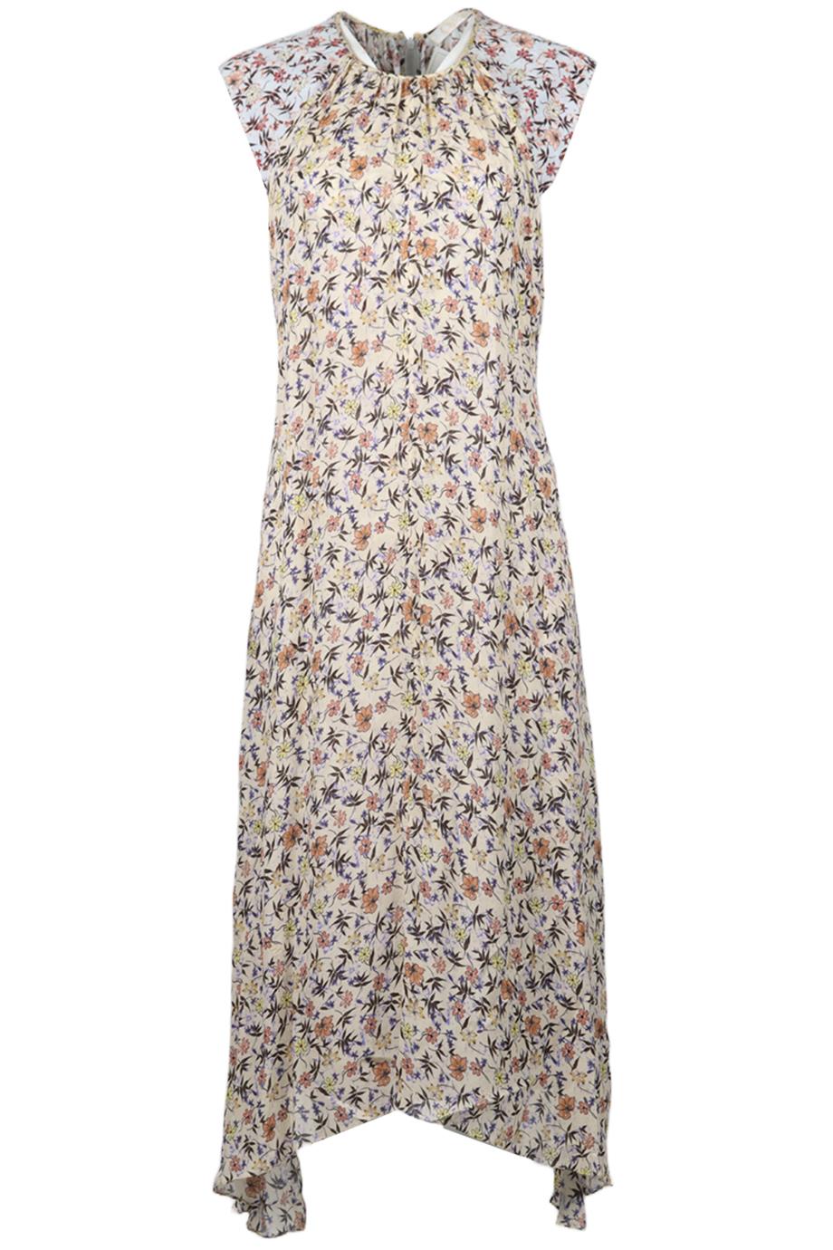 CHLOÉ FLORAL PRINT CREPE MAXI DRESS FR 36 UK 8