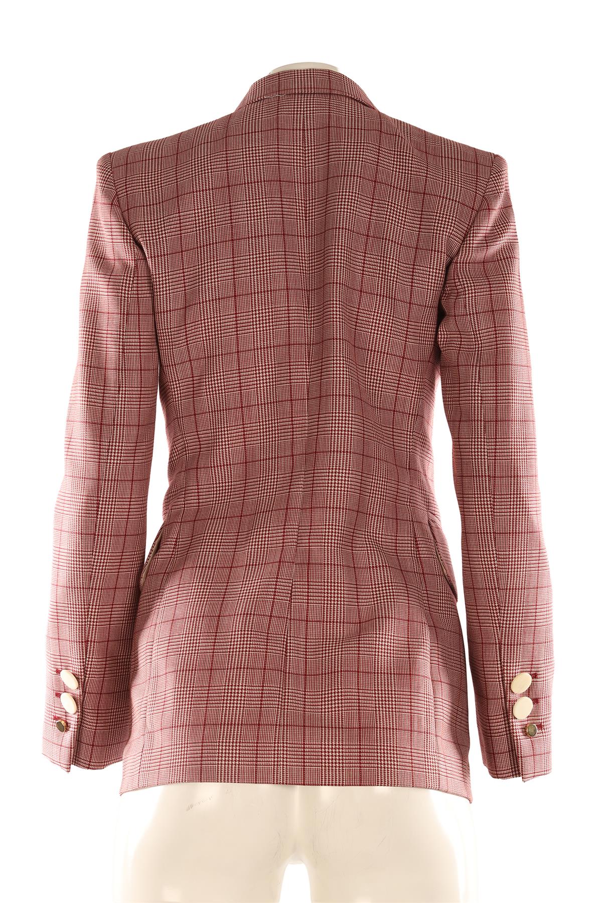 PETAR PETROV RED WOOL BLAZER FR 34 UK 6