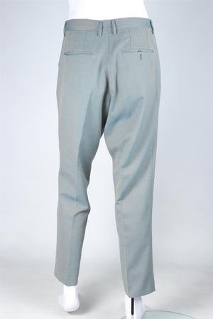 ETRO GREEN MEN'S WOOL STRAIGHT LEG PANTS IT 48 UK/US W32