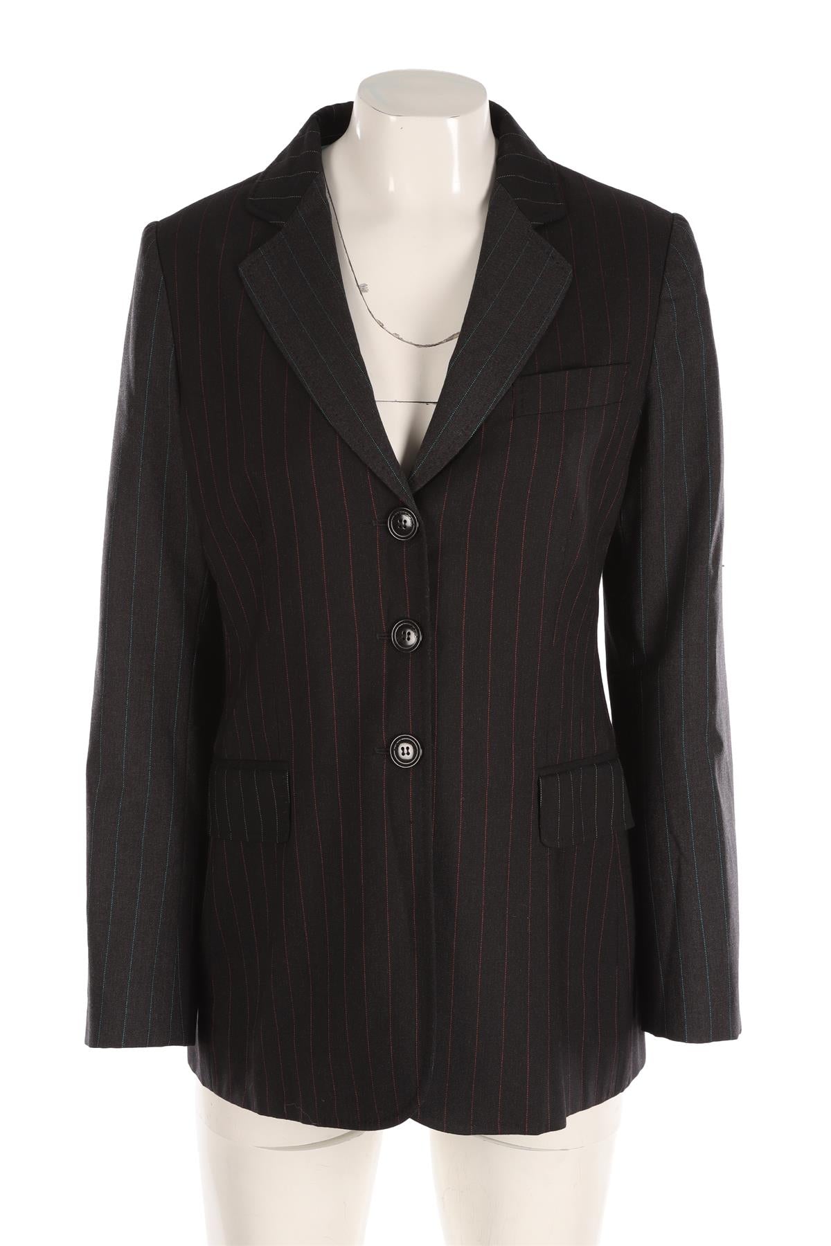 MOSCHINO CHEAP AND CHIC BLACK WOOL BLAZER IT 46 UK 14