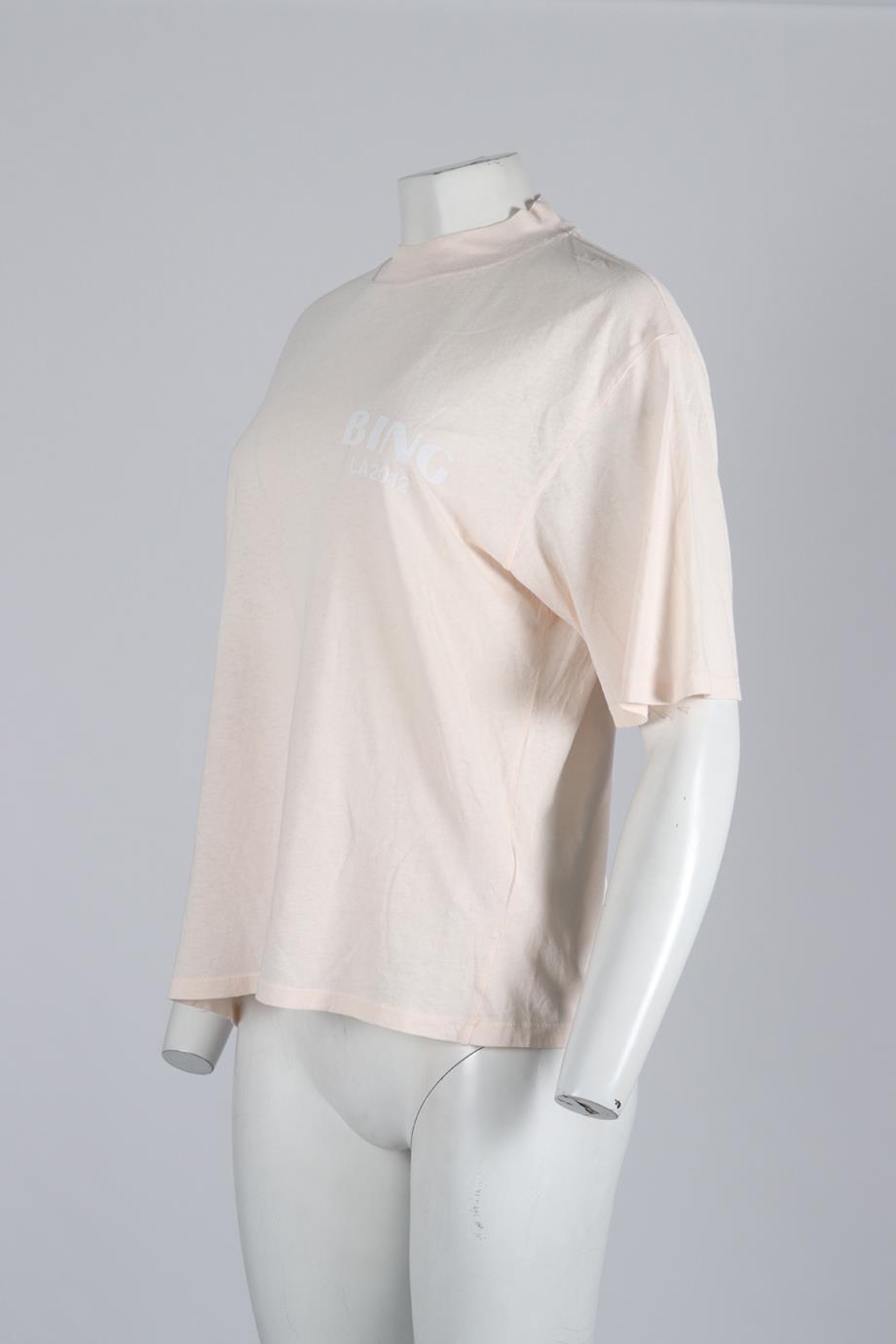 ANINE BING COTTON T-SHIRT SMALL