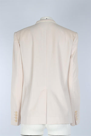 STELLA MCCARTNEY ECRU WOOL BLAZER IT 48 UK 16