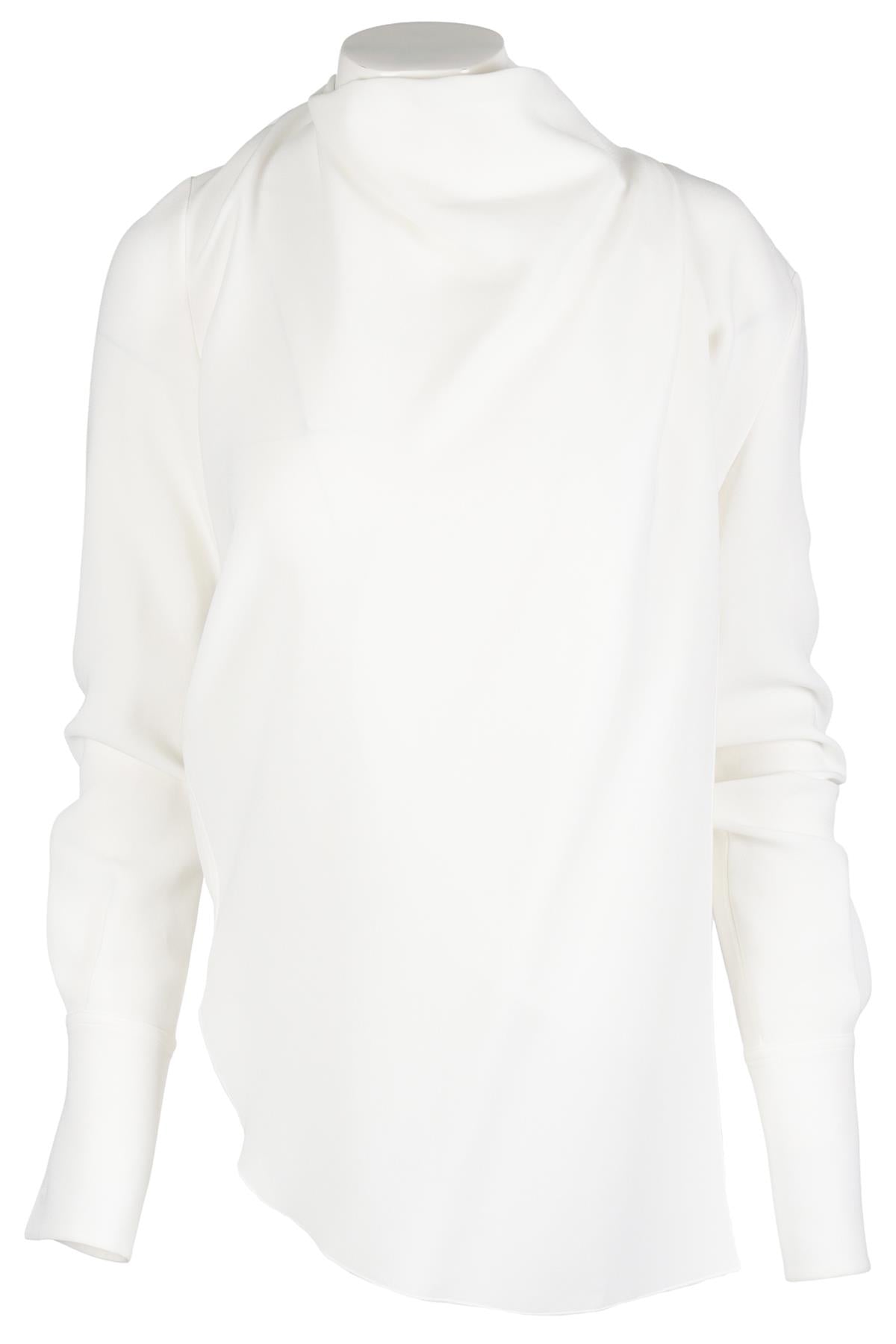 CELINE IVORY CREPE TOP FR 34 UK 6
