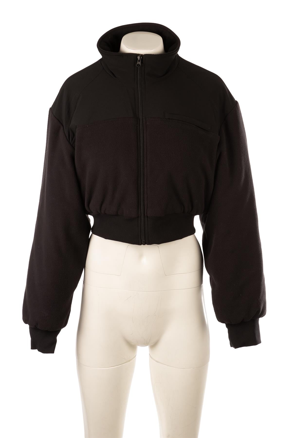 ALO YOGA BLACK FLEECE JACKET MEDIUM