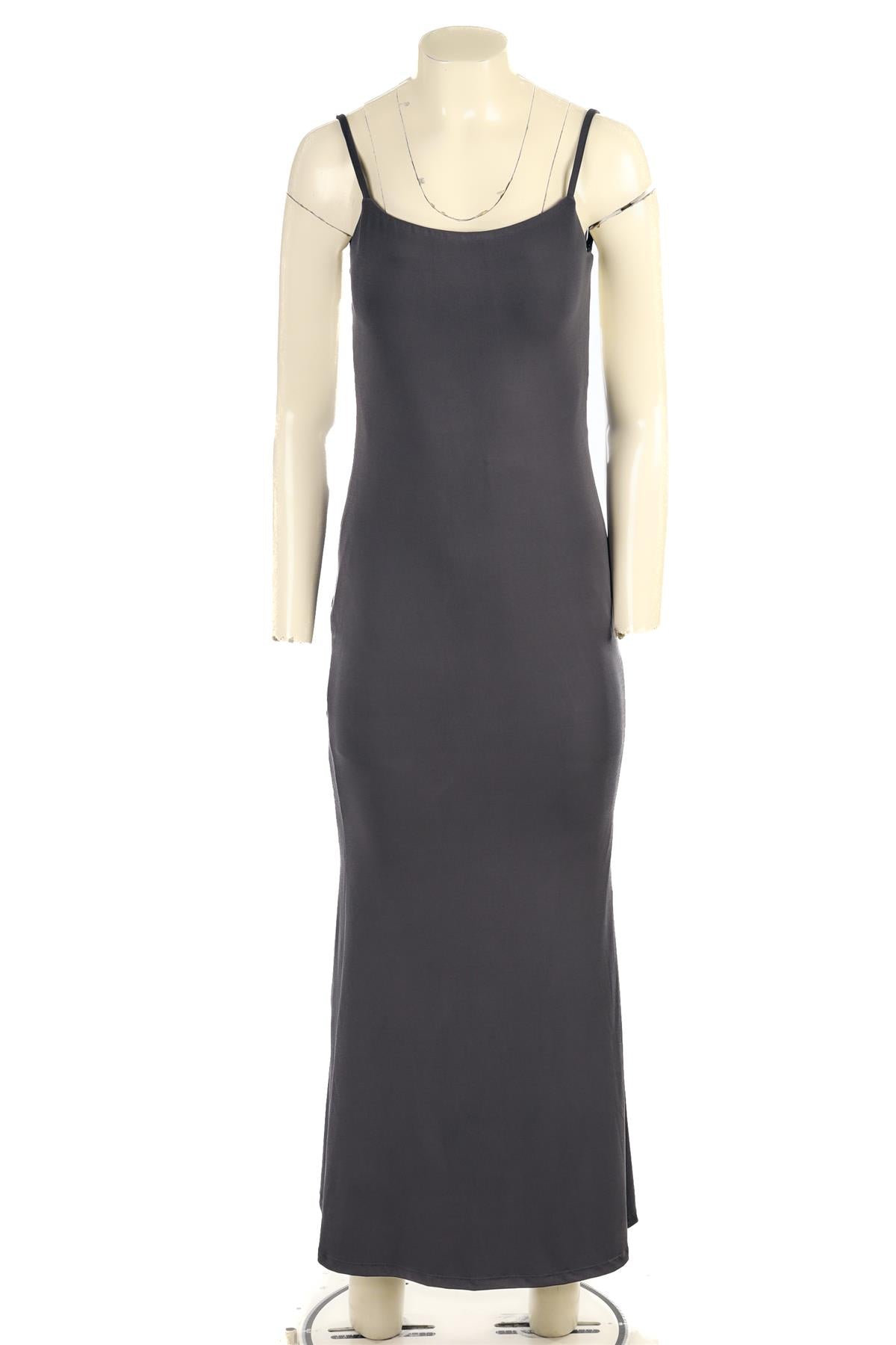 REFORMATION GREY JERSEY MAXI DRESS