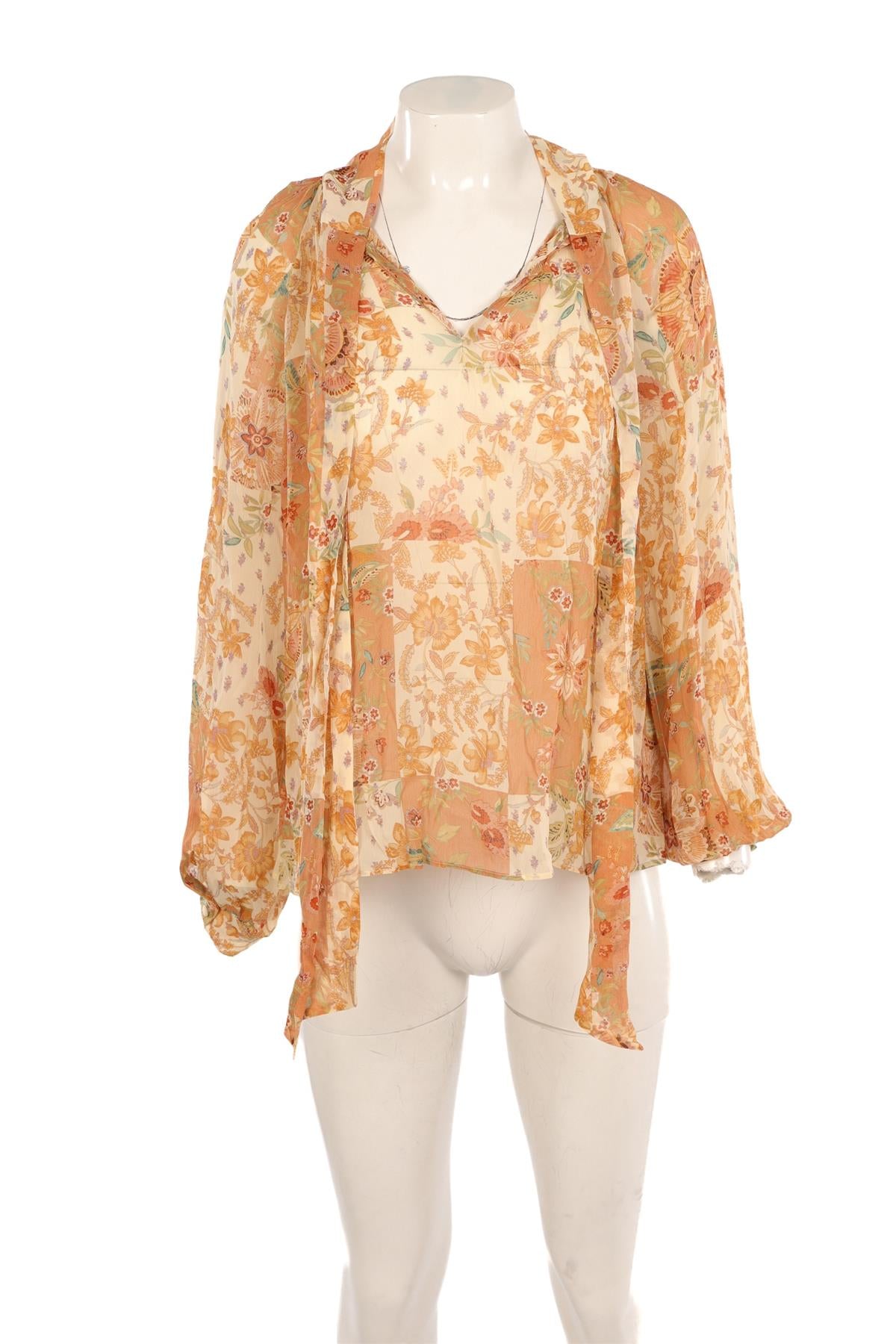 SÉZANE MULTI CHIFFON TOP FR 36 UK 8