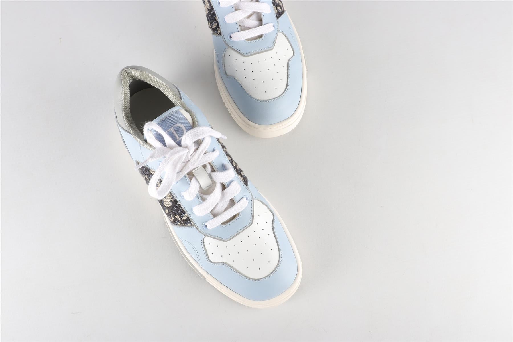 CHRISTIAN DIOR BLUE KIDS BOYS B27 UPTOWN SNEAKERS EU 35 UK 2.5 US 3.5