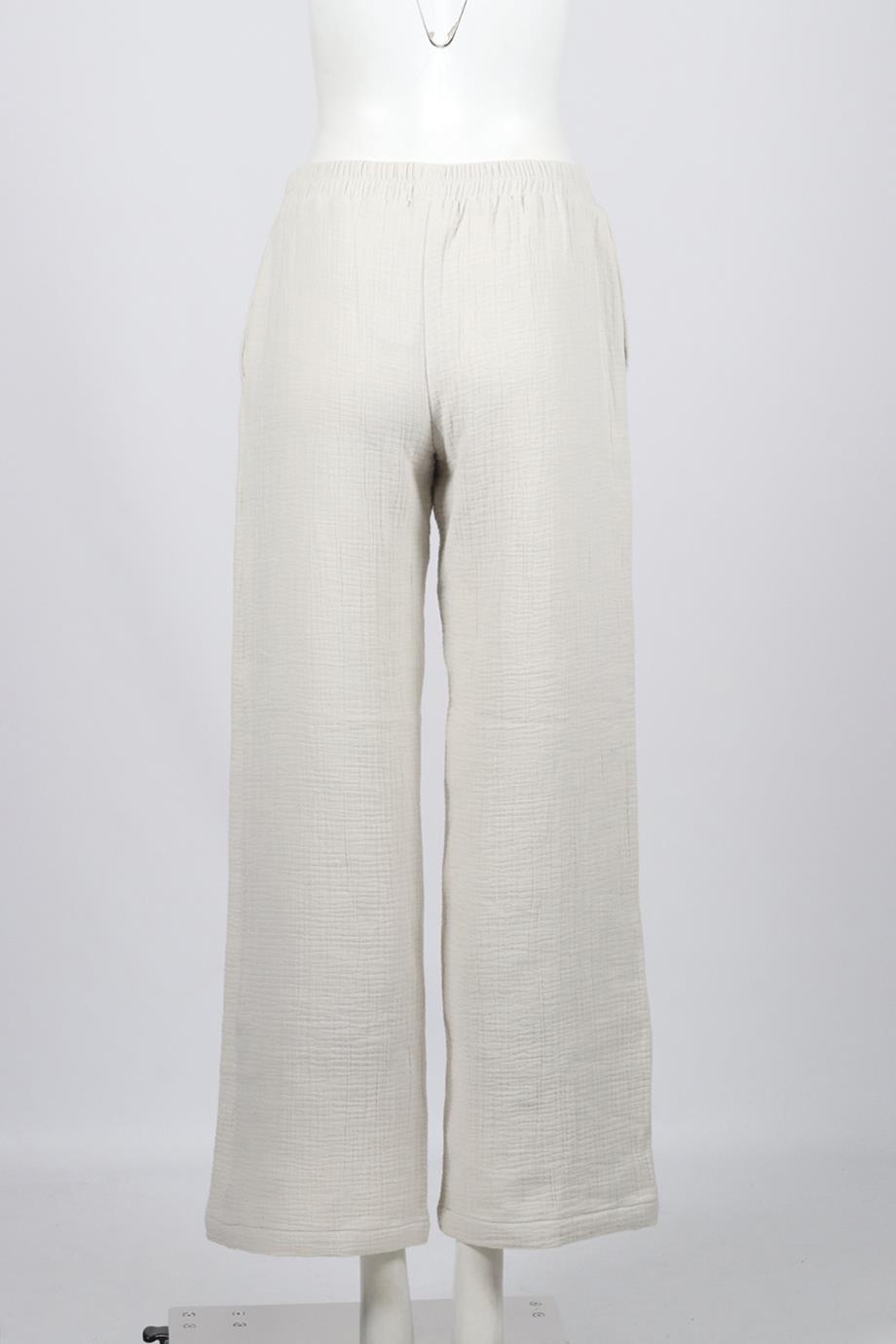 SABLYN COTTON BLEND WIDE LEG PANTS XSMALL