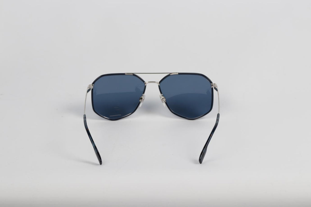 BURBERRY HEXAGON FRAME METAL SUNGLASSES
