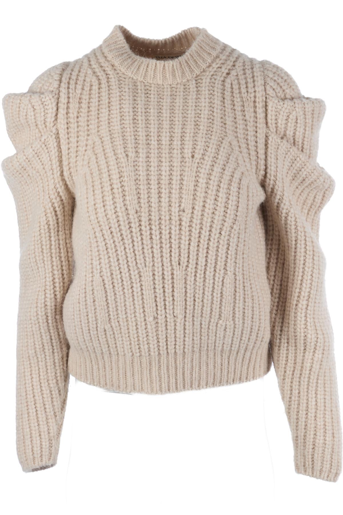 ULLA JOHNSON CREAM ALPACA SWEATER XSMALL