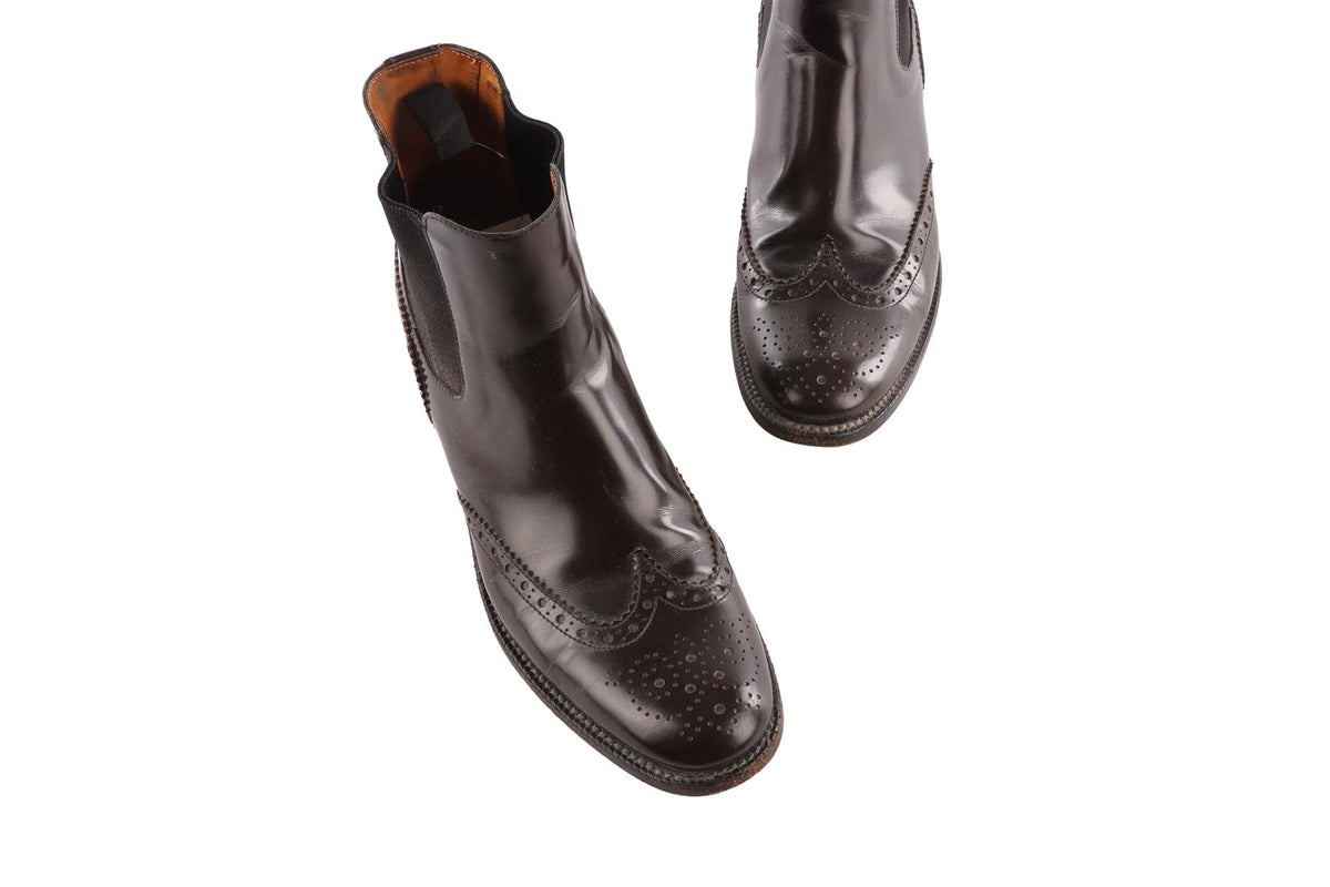 CHURCH'S BROWN LEATHER ANKLE BOOTS EU 38 UK 5 US 8