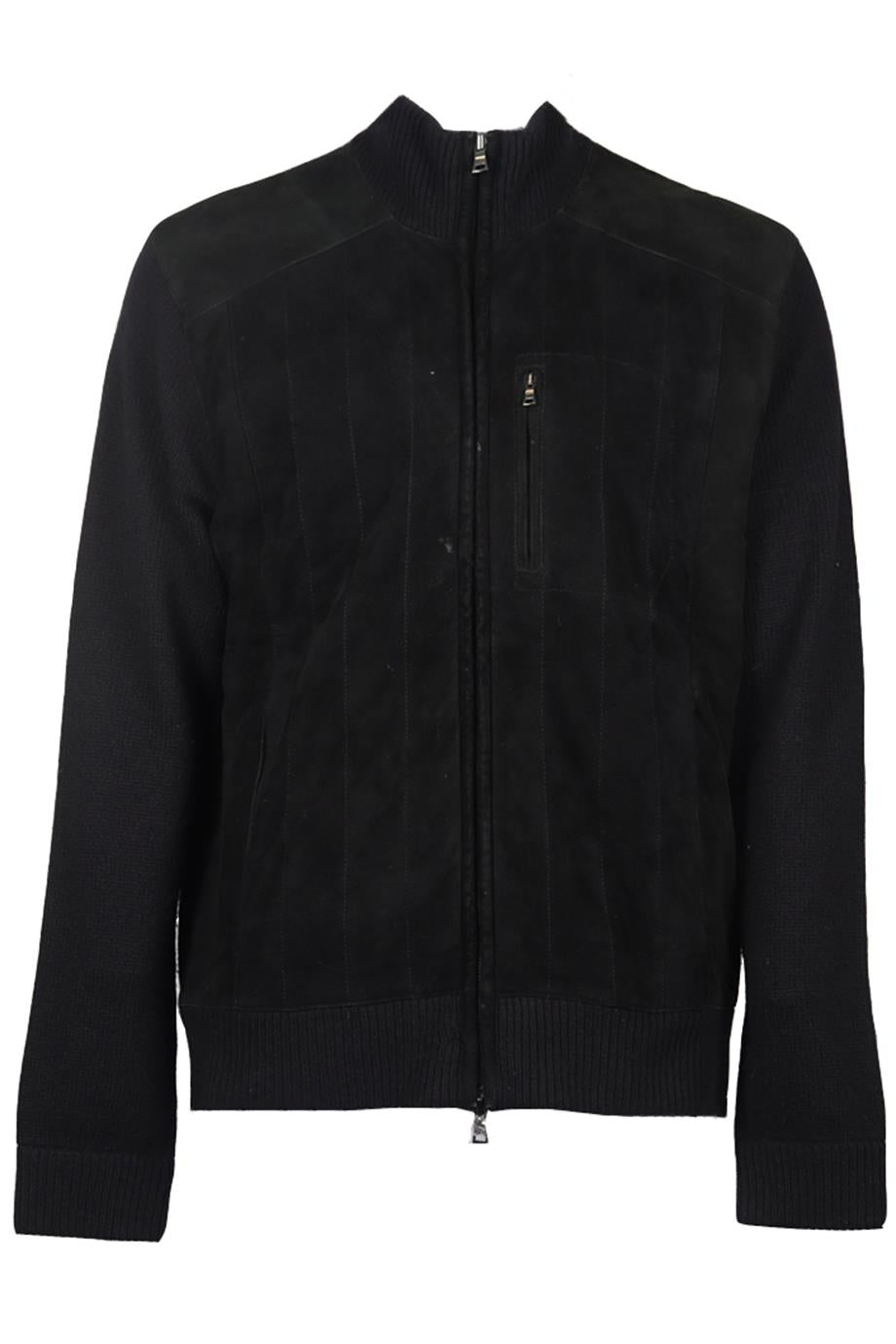 RALPH LAUREN MEN'S SUEDE AND CASHMERE BLEND JACKET LARGE