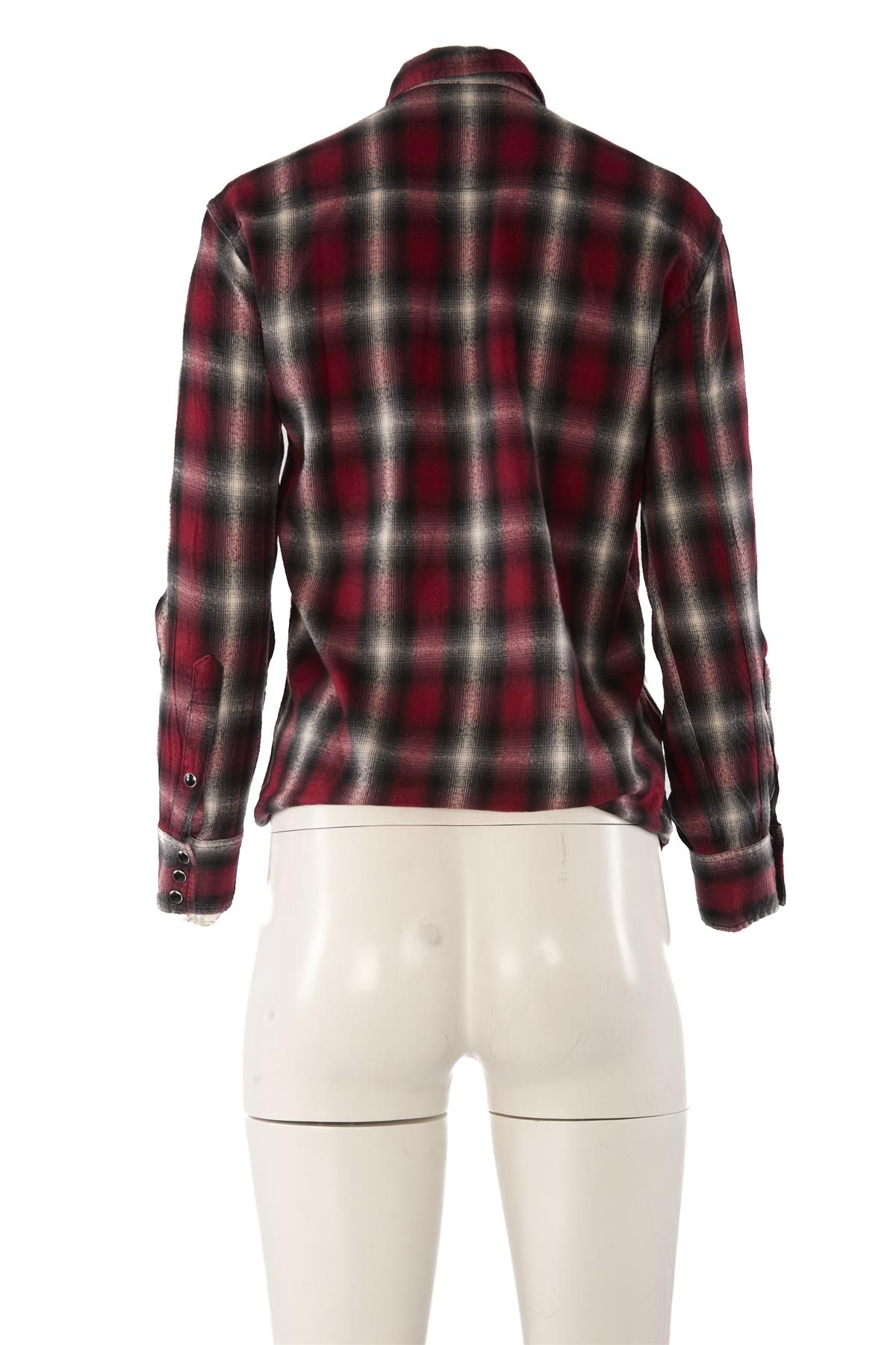 SAINT LAURENT RED COTTON SHIRT FR 36 UK 8