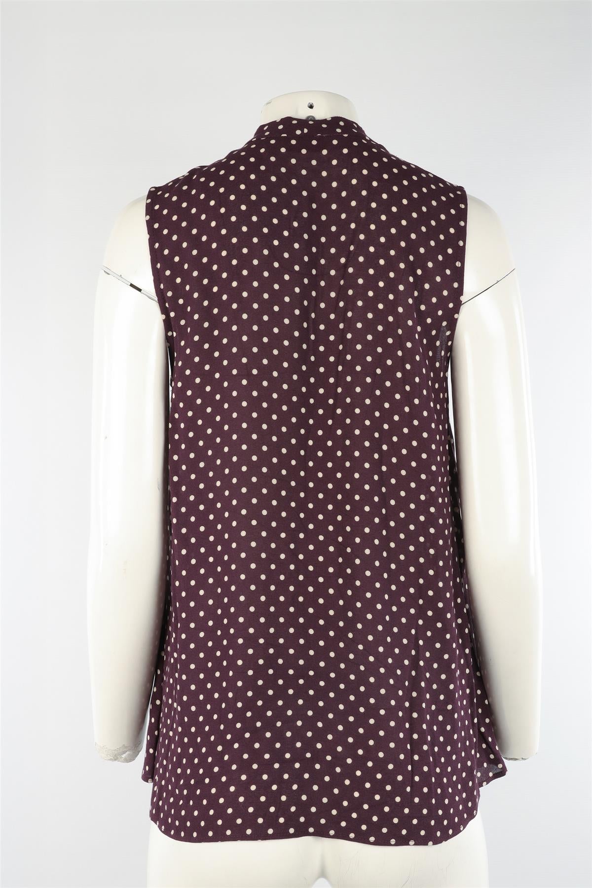 ZIMMERMANN PURPLE CREPE TOP UK 8