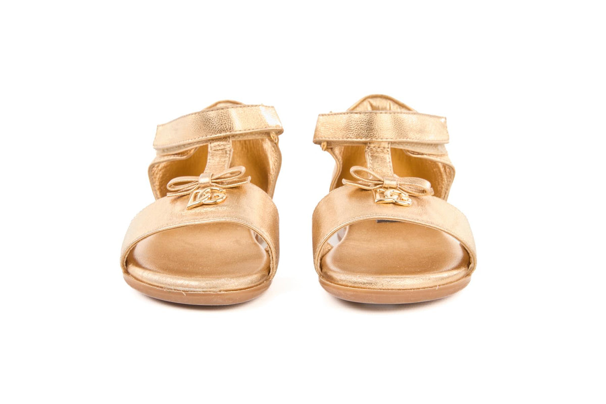 DOLCE & GABBANA GOLD KIDS GIRLS SANDALS EU 24 UK 7 US 8