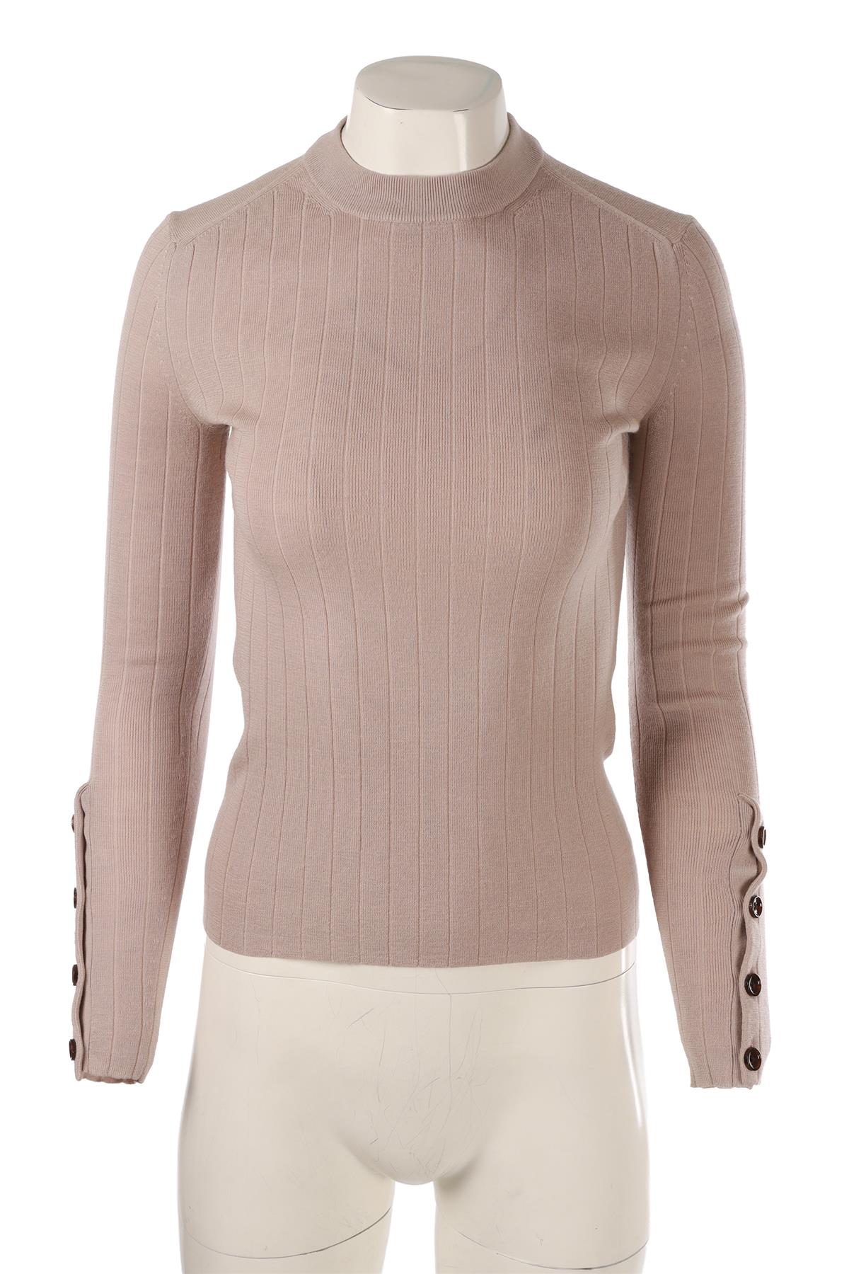 BEIGE WOOL SWEATER