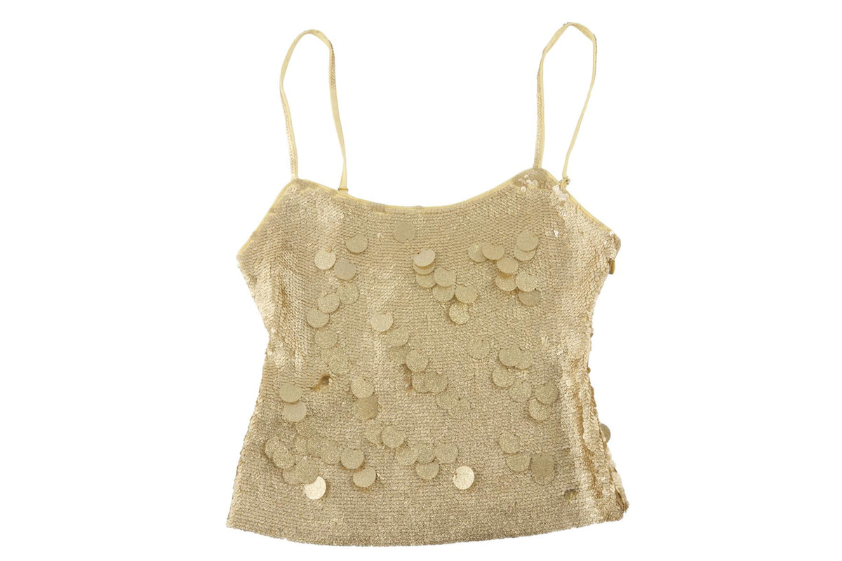 Gold Sequin Top