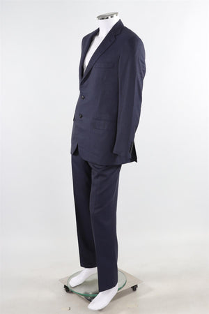 BRONI NAVY BLUE MEN'S CASHMERE TWO PIECE SUIT IT 50 UK/US 40