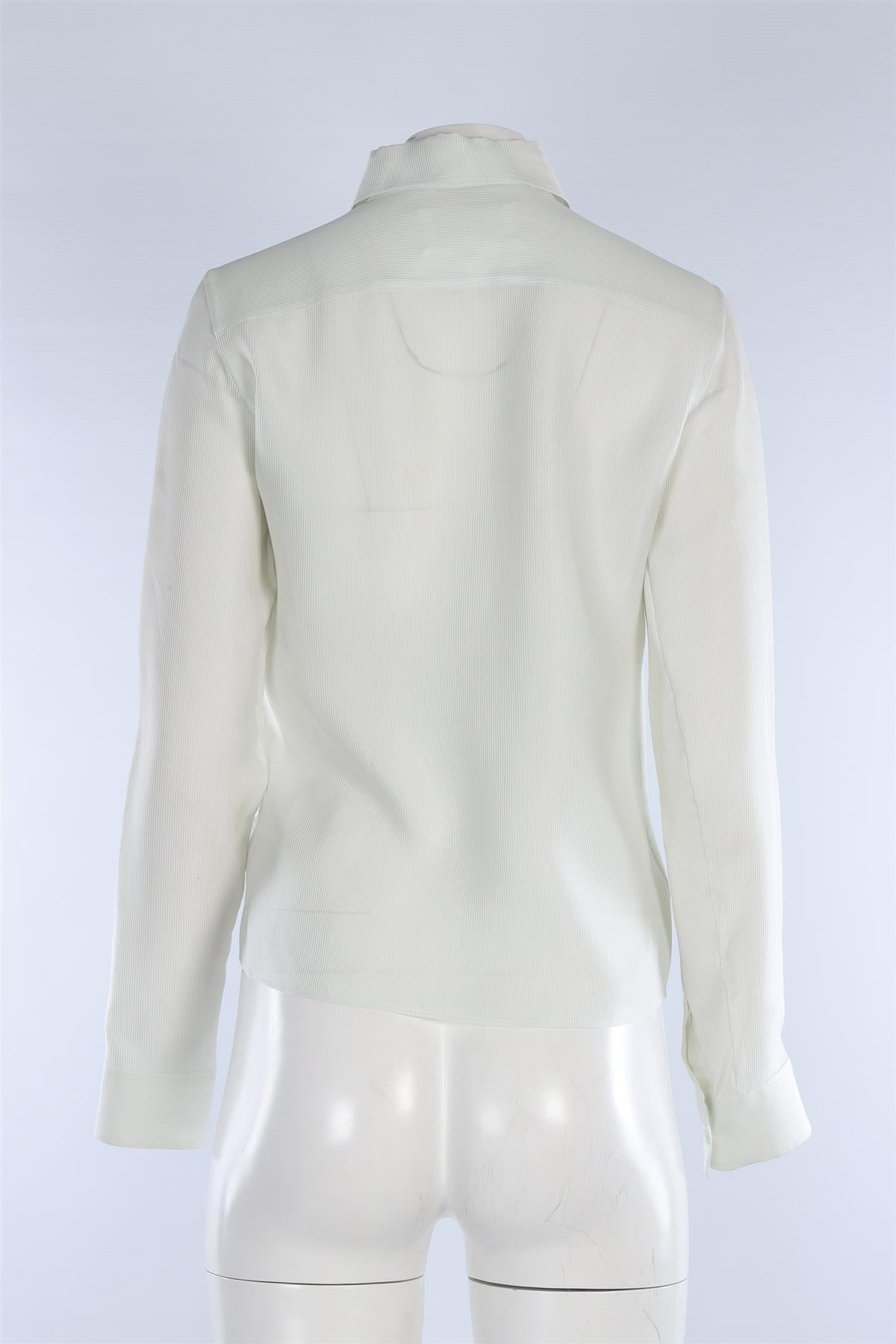 MAISON MARGIELA GREEN SILK SHIRT IT 40 UK 8