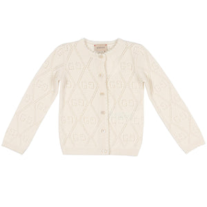 GUCCI CREAM KIDS GIRLS CARDIGAN 36 MONTHS