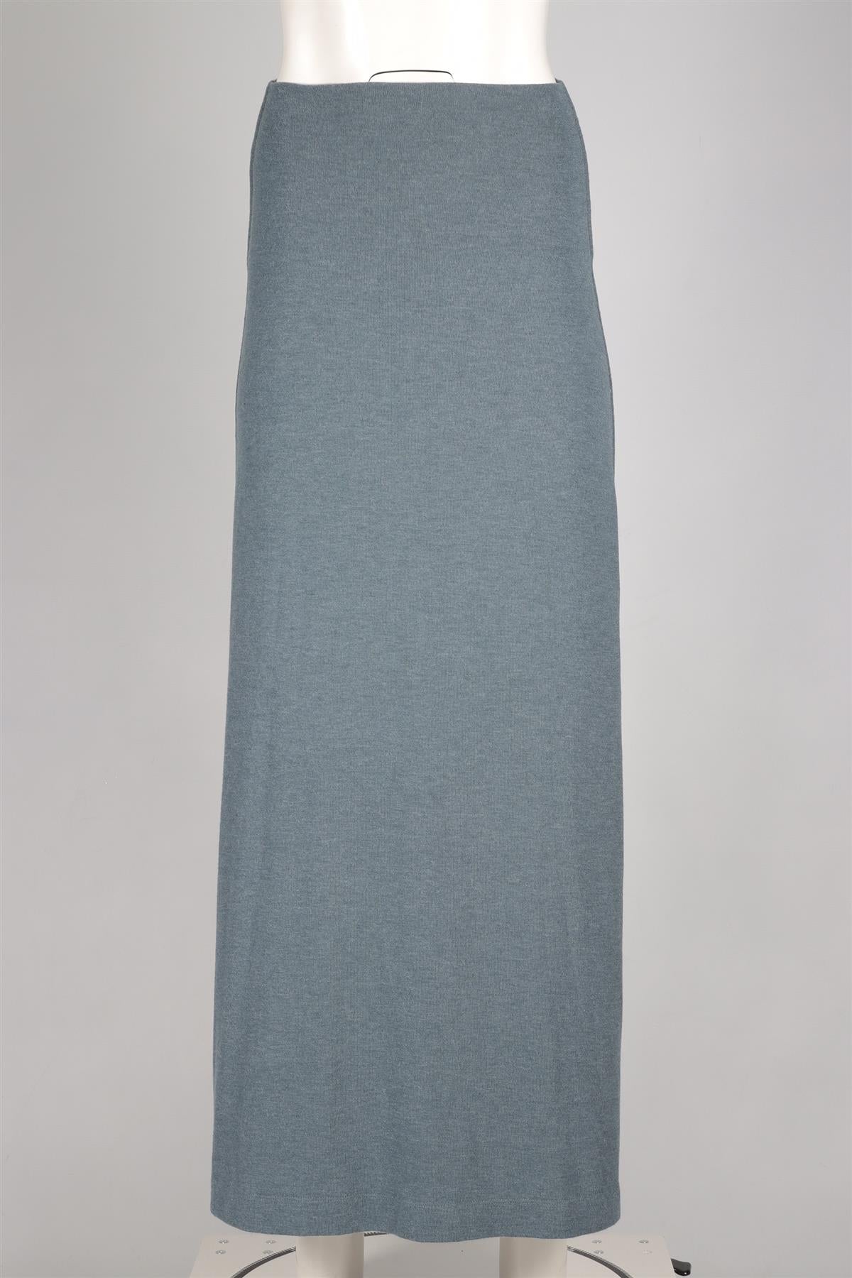 LESET BLUE JERSEY MAXI SKIRT XSMALL