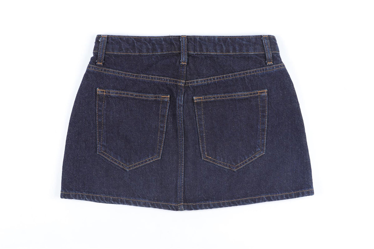 REFORMATION BLUE DEMIN MINI SKIRT W25 UK 6-8