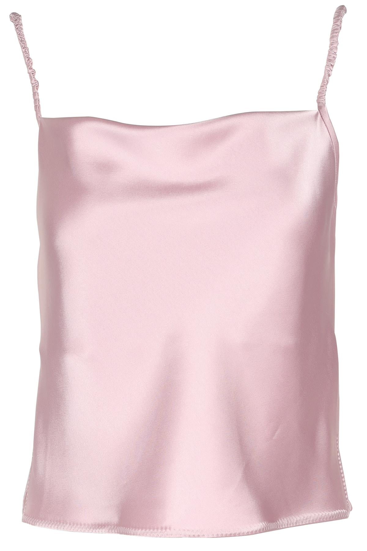 NANUSHKA PINK SATIN TOP XSMALL