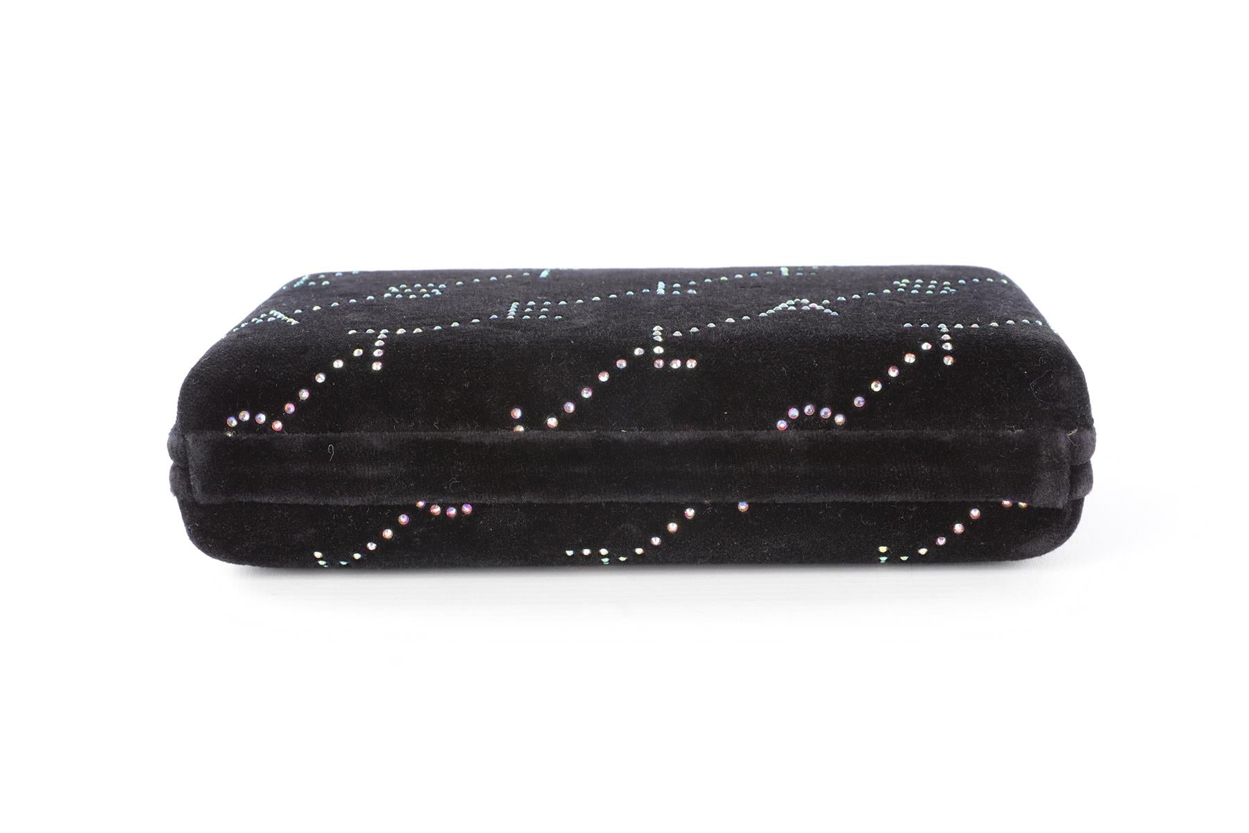 STELLA MCCARTNEY BLACK VELVET CLUTCH
