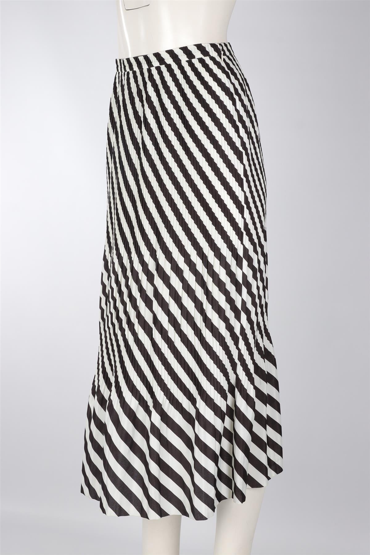 DRIES VAN NOTEN CREAM CREPE MAXI SKIRT XSMALL