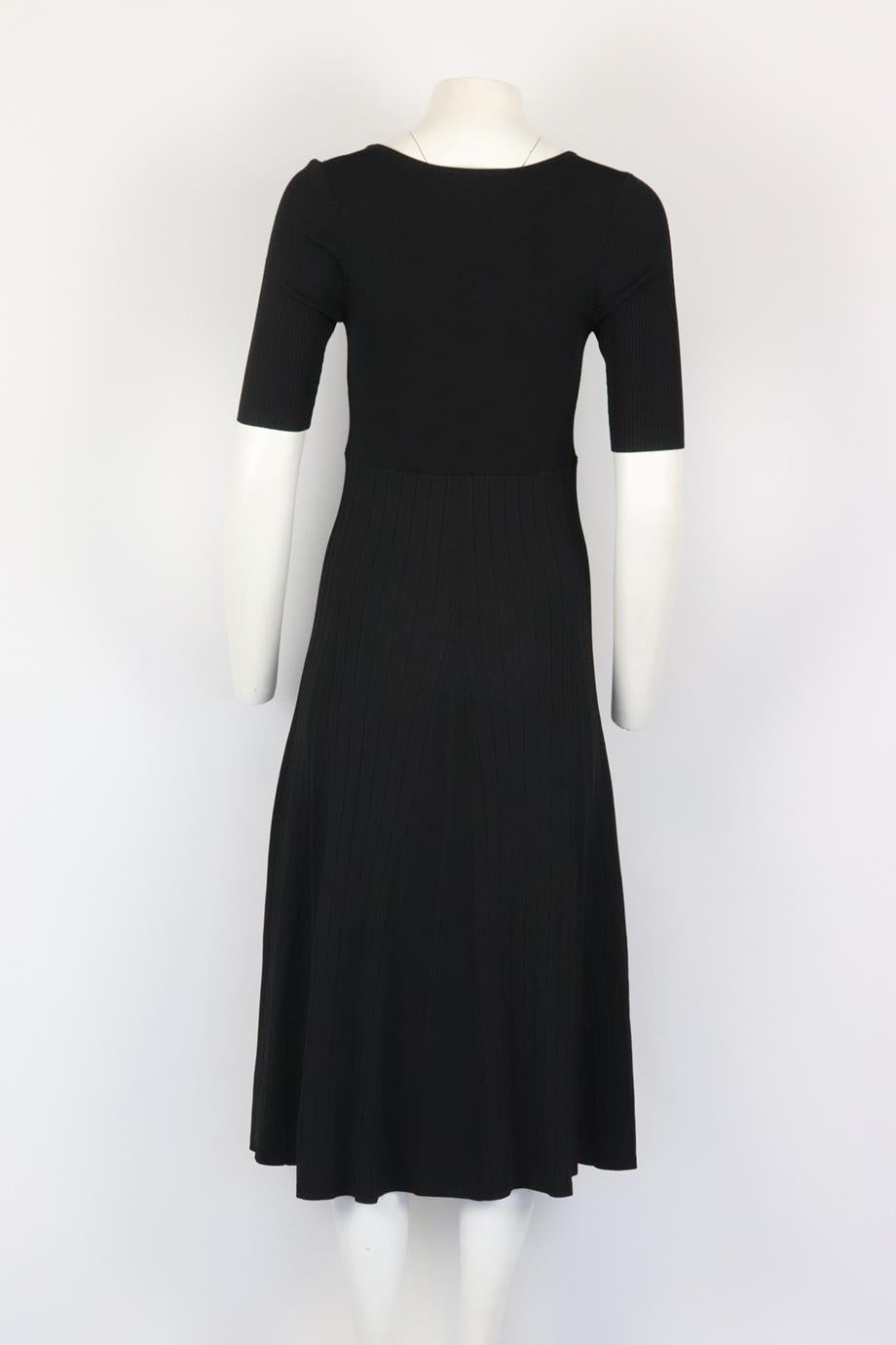 LA LIGNE RIBBED KNIT MIDI DRESS SMALL