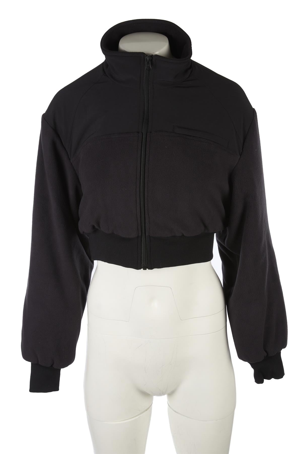 ALO YOGA BLACK PADDED FLEECE JACKET SMALL