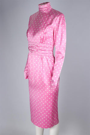 ALESSANDRA RICH PINK SILK MAXI DRESS IT 40 UK 8