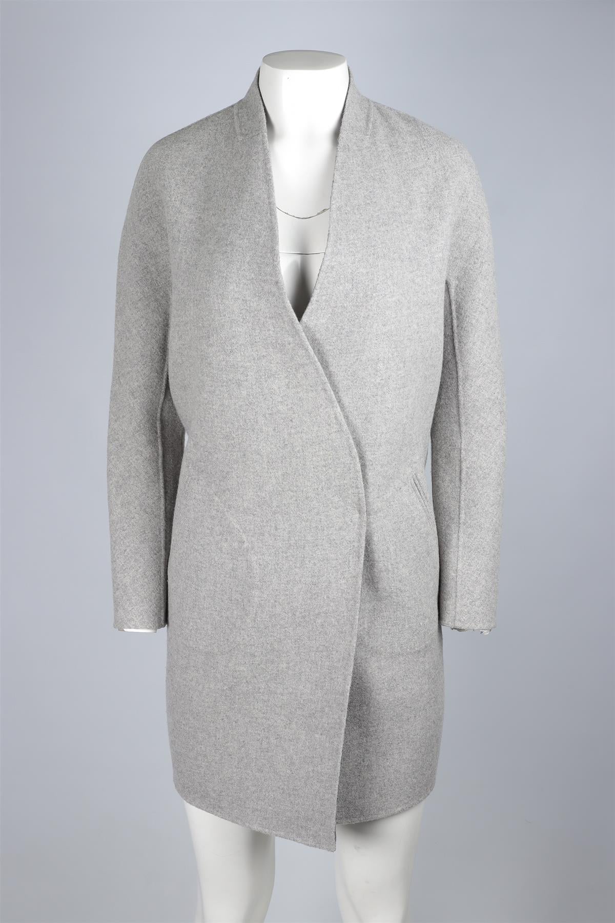 RAG & BONE GREY WOOL COAT UK 4