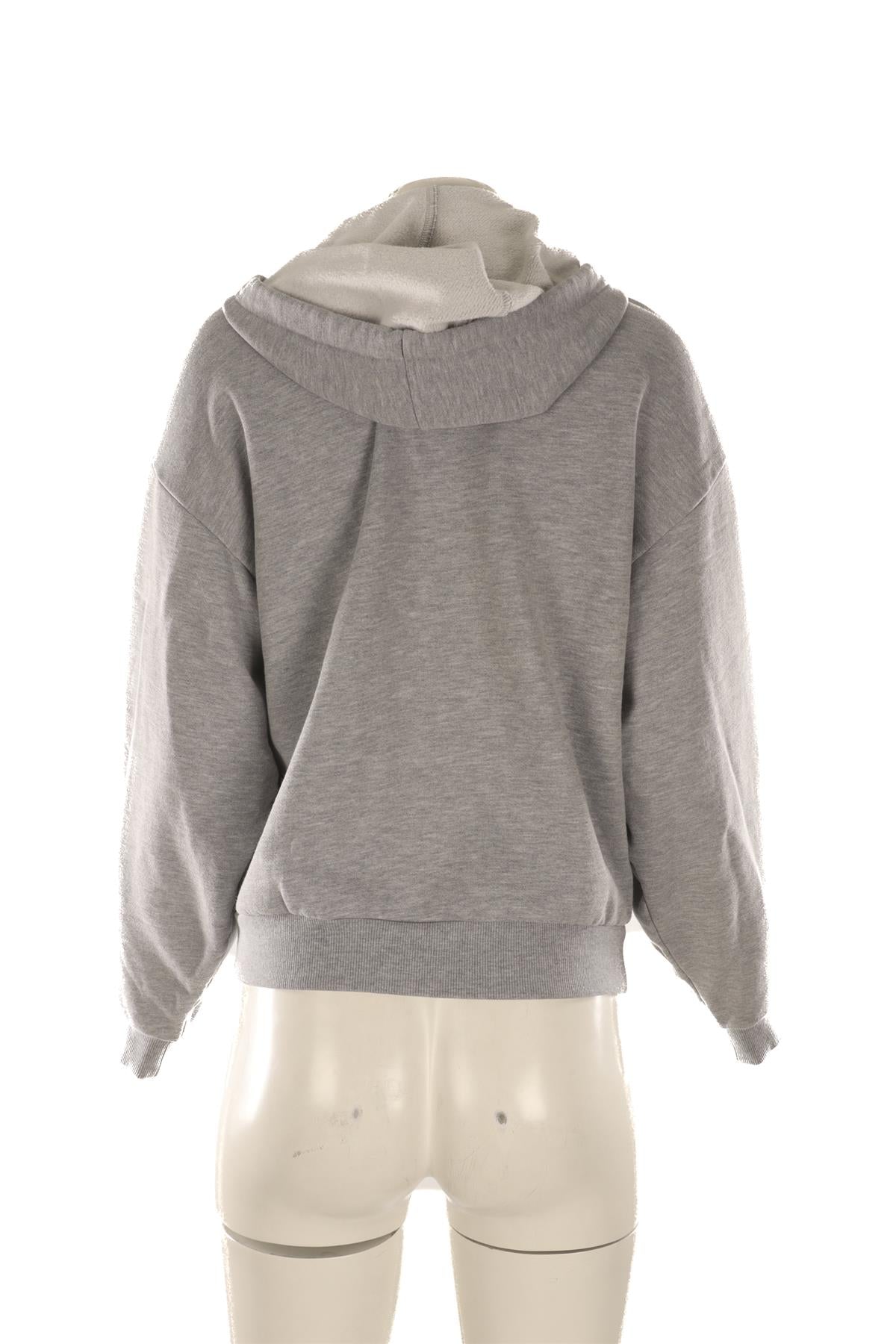 ALO YOGA GREY COTTON HOODIE XXSMALL